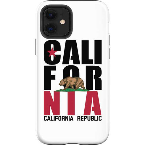 California White Block iPhone 12 Impact Case