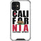 California White Block iPhone 12 Mini Clear Case