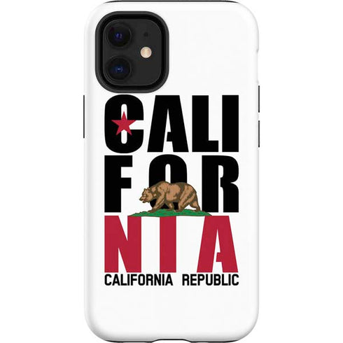 California White Block iPhone 12 Mini Impact Case