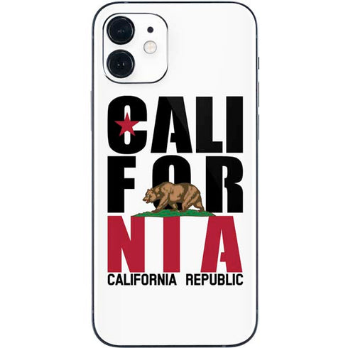 California White Block iPhone 12 Mini Skin