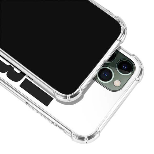 California White Block iPhone 12 Pro Max Clear Case