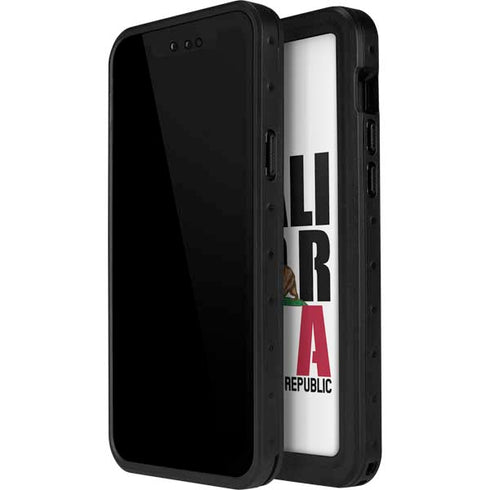 California White Block iPhone 12 Pro Waterproof Case
