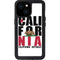 California White Block iPhone 13 Mini Waterproof Case