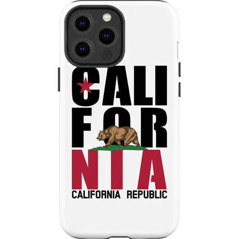 California White Block iPhone 13 Pro Max Impact Case
