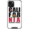 California White Block iPhone 14 Clear Case