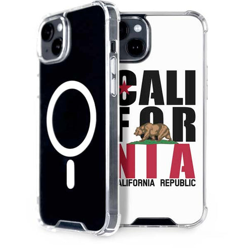 California White Block iPhone 15 Plus MagSafe Case