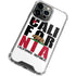 California White Block iPhone 14 Pro Clear Case