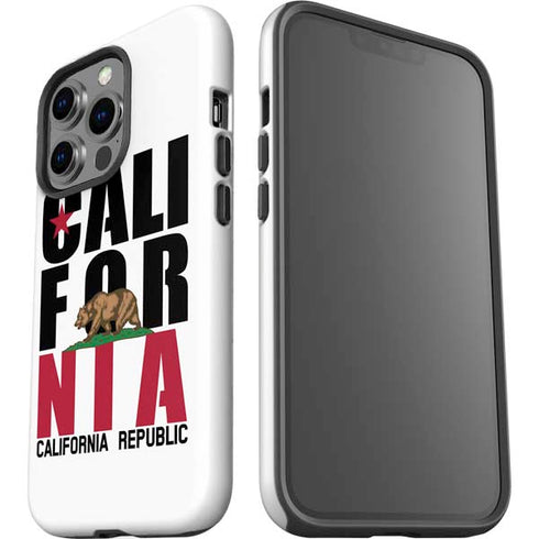 California White Block iPhone 15 Pro Impact Case