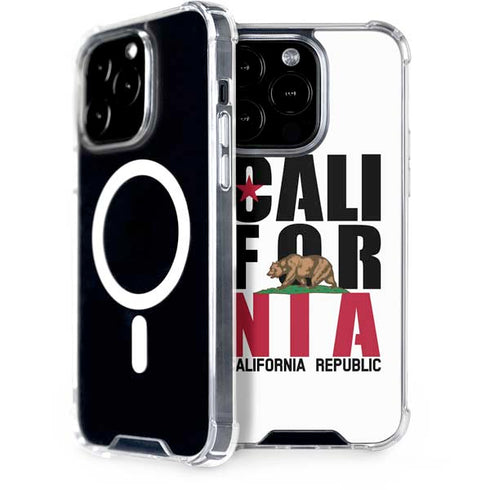 California White Block iPhone 15 Pro MagSafe Case