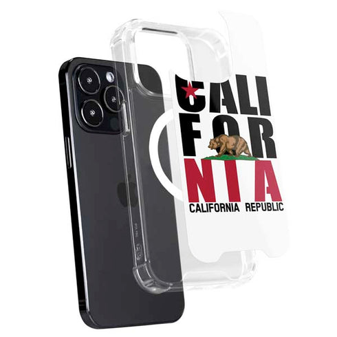 California White Block iPhone 15 Pro MagSafe Case