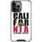 California White Block iPhone 14 Pro Max Clear Case