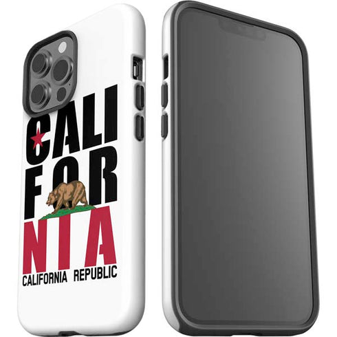 California White Block iPhone 15 Pro Max Impact Case