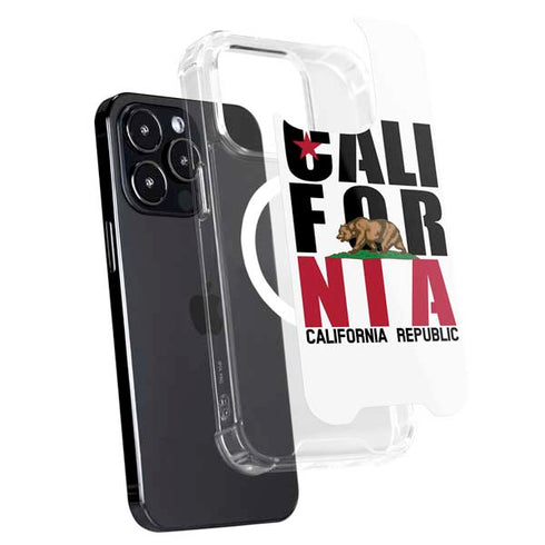 California White Block iPhone 15 Pro Max MagSafe Case