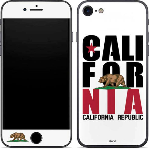 California White Block iPhone 8 Skin