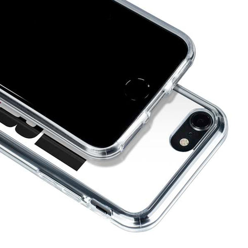California White Block iPhone SE (2nd & 3rd Gen) Clear Case
