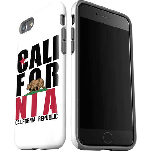 California White Block iPhone SE (2nd & 3rd Gen) Pro Case