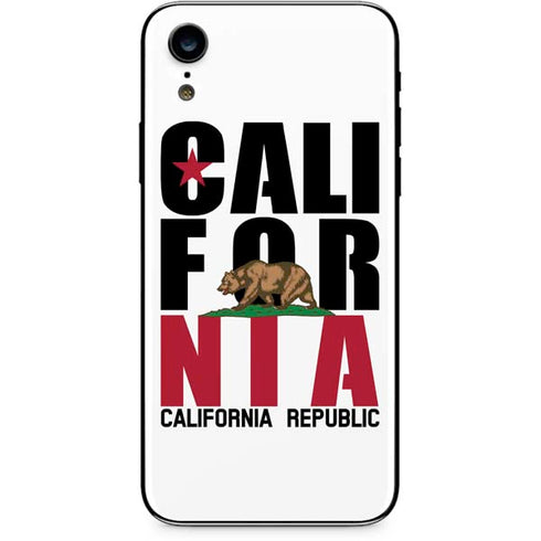 California White Block iPhone XR Skin