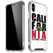 California White Block iPhone XS Max Clear Case