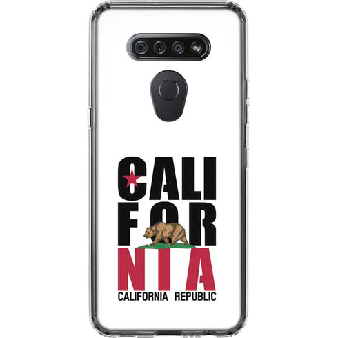 California White Block LG K51/Q51 Clear Case