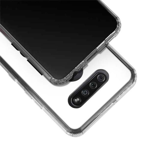 California White Block LG K51/Q51 Clear Case