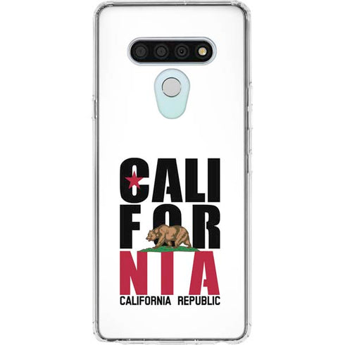 California White Block LG Stylo 6 Clear Case