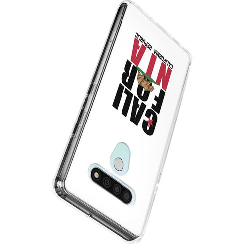 California White Block LG Stylo 6 Clear Case