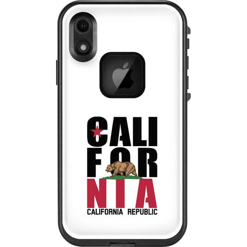 California White Block LifeProof Fre iPhone Skin