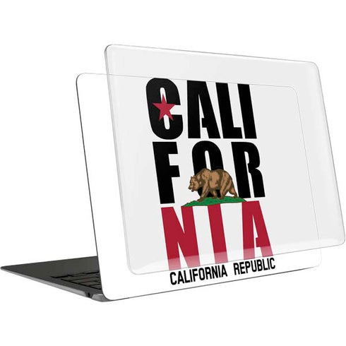California White Block MacBook Air 13in M1 (2021) Case plus Skin