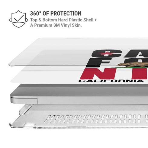 California White Block MacBook Air 13in M1 (2021) Case plus Skin