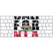 California White Block Magic Keyboard Skin