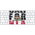 California White Block Magic Keyboard Skin