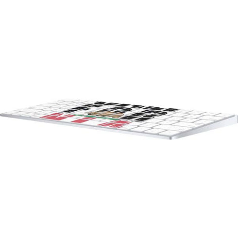 California White Block Magic Keyboard Skin