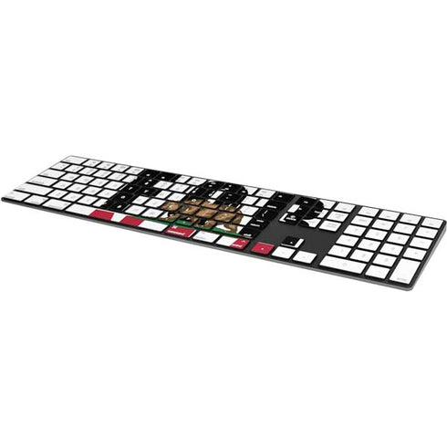California White Block Magic Keyboard with Numeric Keypad Skin