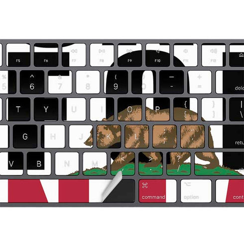 California White Block Magic Keyboard with Numeric Keypad Skin