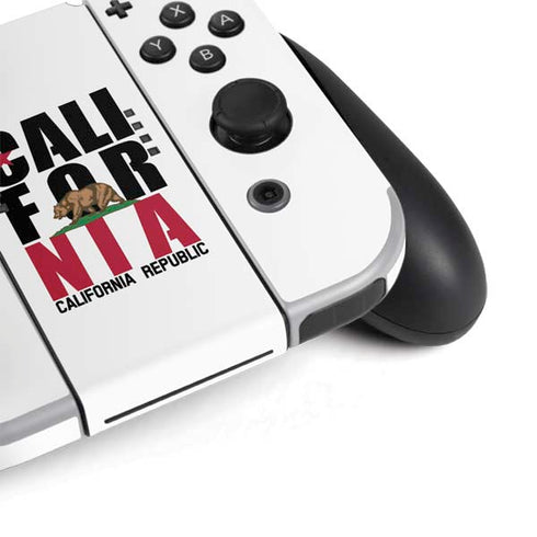 California White Block Nintendo Switch OLED (2021) Skin