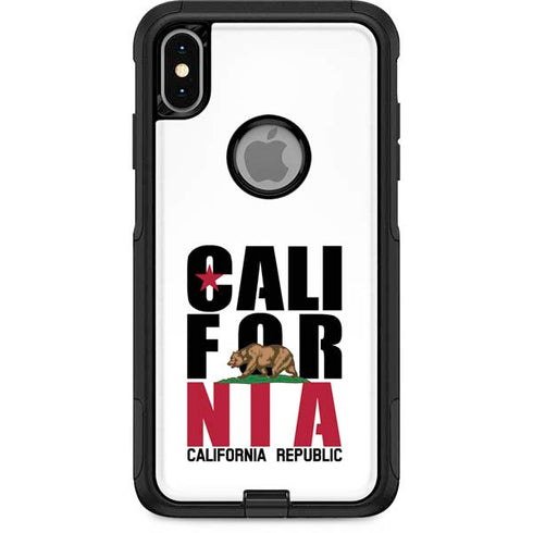 California White Block Otterbox Commuter iPhone Skin