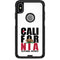 California White Block Otterbox Commuter iPhone Skin