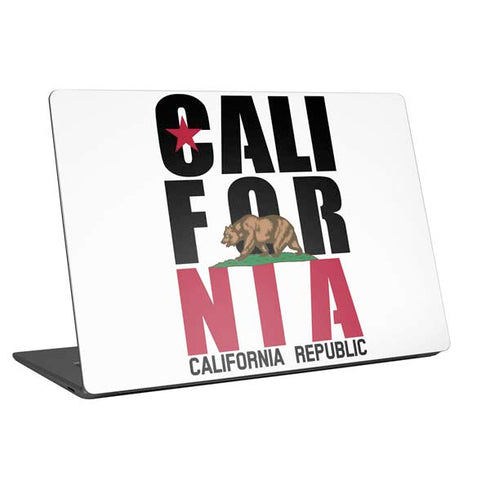 California White Block Universal Laptop 12in (9.8 x 6.8in) Skin