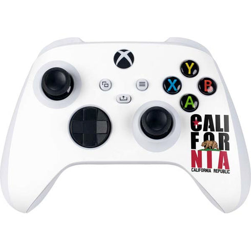 California White Block Xbox Series S Controller Skin