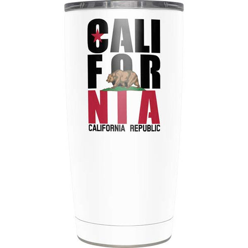 California White Block Yeti 20oz Tumbler Skin