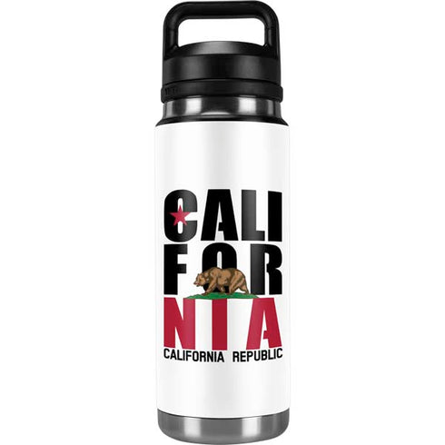 California White Block YETI Rambler 26oz Bottle Skin