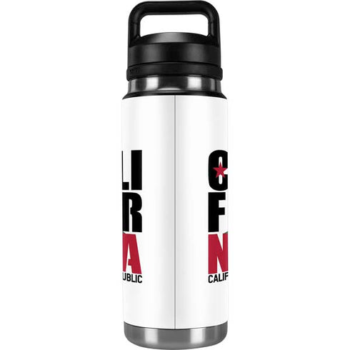 California White Block YETI Rambler 26oz Bottle Skin