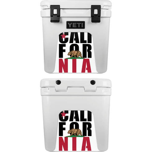 California White Block YETI Roadie 24 Hard Cooler Skin