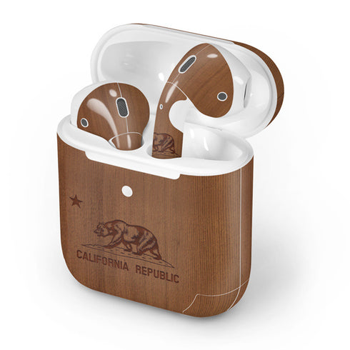 California Wood Flag Apple AirPods 2 Skin