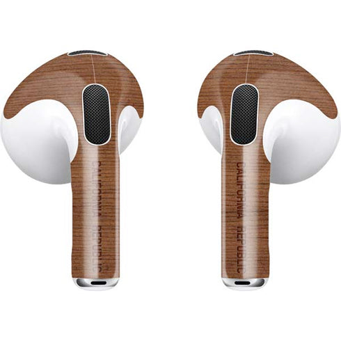 California Wood Flag Apple AirPods (3rd Gen 2021) Skin