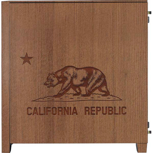 California Wood Flag Corsair 4000D Tempered Glass Mid-Tower ATX Case Skin
