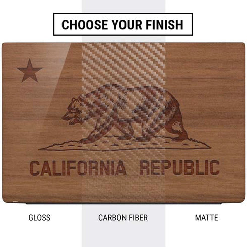 California Wood Flag Dell Vostro Skin