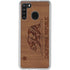 California Wood Flag Galaxy A21 Clear Case