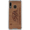 California Wood Flag Galaxy A30 Clear Case
