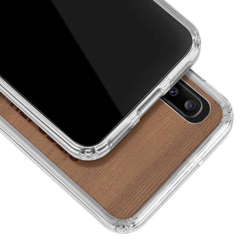 California Wood Flag Galaxy A30 Clear Case